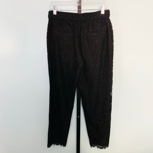 J. Crew Easy Pant in Black Lace Size 4 - Picture 5 of 9